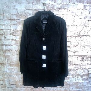 Dennis by Dennis Basso Vintage Black Leather Jacket Size Large NEW